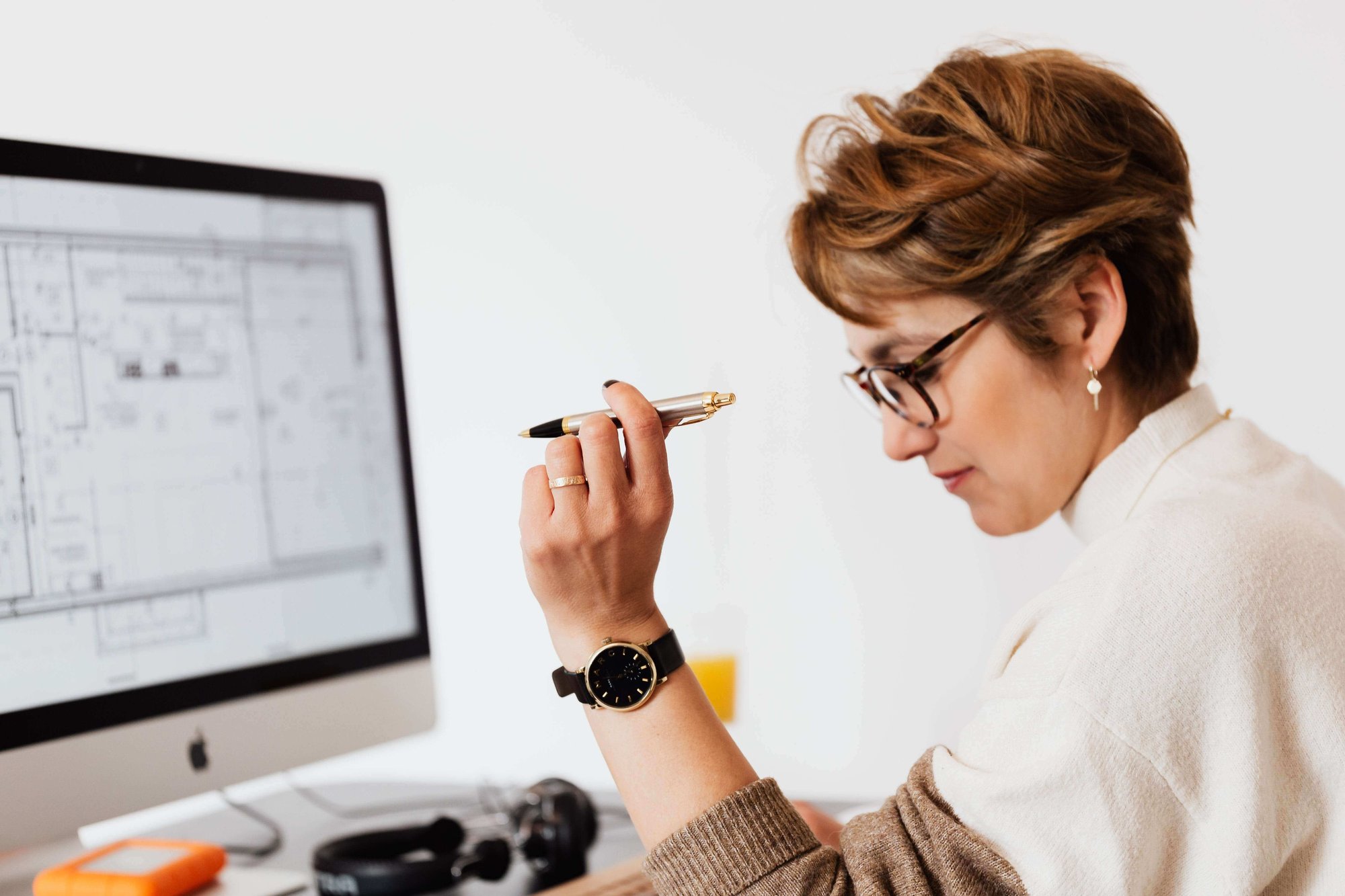 Woman at desk